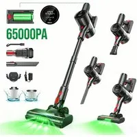 PRASKY Stielstaubsauger Akku Staubsauger Kabellos, Stielstaubsauger 65kPa/60Min, HEPA-Filter, 550 W, mit Beutel, staubsauger kabellos 550W Leicht und ideal für kleine Wohnungen