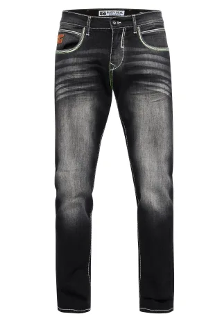 Jeans Hose "TOYAMA" Regular Fit mit Kontrast Naht