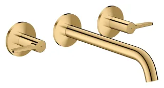 Hansgrohe 3-Loch Wannenarmatur AXOR One Unterputz Wandmontage Hebelgr. polished gold optic , 484319 48431990