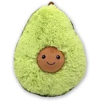 TE-Trend Kuscheltier 25 cm Avocado Deko Zierkissen Kissen Früchtekissen, aus flauschigem Plüsch Stoff