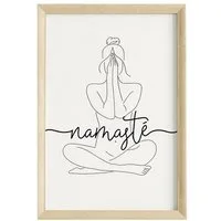 JUSTGOODMOOD Poster Premium ® Namaste Poster · Yoga · ohne Rahmen