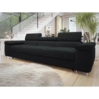 MIRJAN24 Sofa Torezio 3 Cord, Einstellbare Kopfstützen, 263x102x70-90 cm
