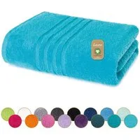 Lavea Badetuch Bali Duschtuch 100x150 cm Duschtuch 70x140 cm, Weiches Bio-Baumwollfrottee (1-St), Handtuch, GOTS-zertifiziert, extra saugstark mit 500g/m²