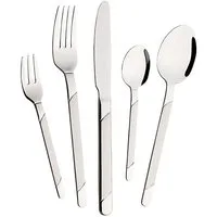 Mulex Besteck-Set Houston (30-tlg), 6 Personen, Edelstahl 18/10, teilsatiniert