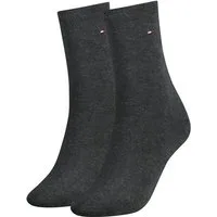 Tommy Hilfiger Socken TH WOMEN SOCK CASUAL 2P (2-Paar, 2 Paar) mit flacher Zehennaht