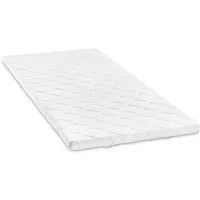 Bodyprotect, Topper aus Kaltschaum, 6 cm hoch, Komfortschaum, mit 4 elastischen Eckgummis für festen Sitz, optimale Anpassung