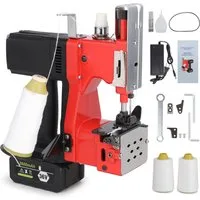 XERSEK Nähmaschine 2.6Ah Akku Sacknähmaschine Elektrisch Handnähmaschine Abdichtmaschine, 2Sek-Versiegelung, 22000rpm, 210W für Beutel Leder