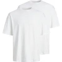 Jack & Jones Rundhalsshirt JJEBRADLEY TEE SS O-NECK 2PK MP NOOS (Packung, 2-tlg) Baumwolle, relaxed fit