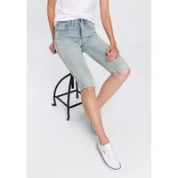 Arizona Caprijeans schmale Passform, mit Destroyed-Effekten, niedrige Leibhöhe