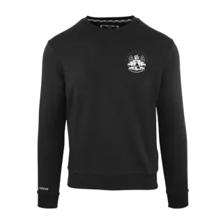 Aquascutum - Sweatshirt für Herren, Rundhalsausschnitt (Schwarz)