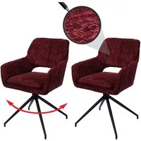 MCW Esszimmerstuhl MCW-N74 (2er-Set, 2 St), Hohe Stoffqualität 490g/m², Stativgestell