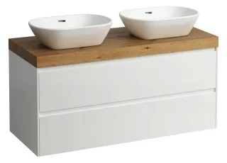 LAUFEN WTU+WT-Platte LANI 495x1185x580 m.Aus re+liPL.65 mm (wildeiche)2Schubl we glzd, H406574112261 H4065741122611