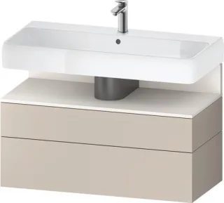 Duravit Qatego Waschtischunterbau wandhängend Taupe Matt 990x470x590 mm - QA4395084910010 QA4395084910010