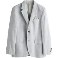 Next Anzugsakko Strukturiertes Tailored Fit Anzugsakko, Leinenmix (1-tlg)
