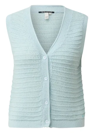 qs - Strickjacke blau - Gr. - XL