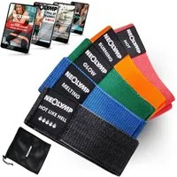 NEOLYMP Trainingsband Minibänder Fitnessbänder - Widerstandsbänder & Resistance Bands, Naturfasern, mit E-Book, Waschbar, Sanft zur Haut, Rutschfesto