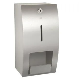 KWC Aquarotter WC-Doppelrollenhalter, STRATOS, Edelstahl, AP, 156x305x141 mm, 3600008882 3600008882