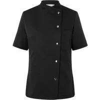 Karlowsky Fashion Kochjacke KARLOWSKY Damen Kochjacke GRETA Kurzarm Druckknöpfe Schwarz