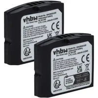 vhbw Akku passend für Sennheiser Set 830 TV, Set 830, Set 830 S, RS 4200, Akku Akku Li-Polymer 140 mAh (3,7 V, 2 St), Leistungsfähige Austausch-Akkus für schnurlosen Kopfhörer, Headset