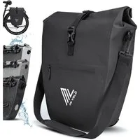MIVELO Fahrradtasche Gepäckträgertasche wasserdicht inkl. Gurt für Umhängetasche