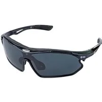 YEAZ Sportbrille SUNRAY Sport-Sonnenbrille schwarz/polarisiert, Sport-Sonnenbrille schwarz/polarisiert