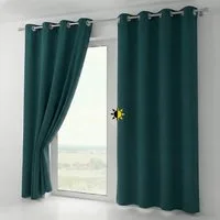 Beautex Verdunkelungsvorhang mit Ösen Vorhang, Gardine blickdicht abdunkelnd (1 St), Ösen, verdunkelnd, Blackout, blickdicht, waschbar, Ösenaufhängung, Farbwahl