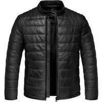 Amaci&Sons Lederjacke ELOY Lederjacke Herren Bomber Puffer Lederjacke