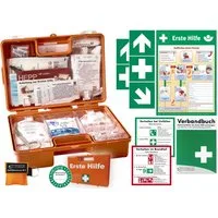WM-Teamsport Erste-Hilfe-Koffer 1.-Hilfe-Koffer (K)ARR DIN 13157 + Notfallbeatmung + Aufkleber,Aushang
