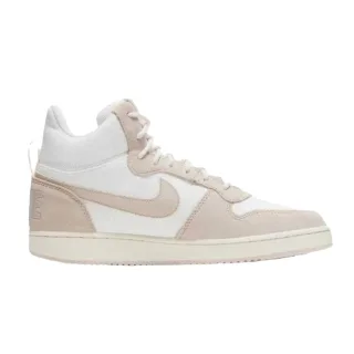 Nike - "Court Borough Premium" Sneaker für Damen, Leder, Knöchelhoch (Weiß/Beige)