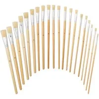 relaxdays Malpinsel Borstenpinsel 20-teiliges Set, (20-teiliges Set, 20 St)