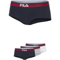 Fila Slip (3er Pack) mit elastischem Logobund, Woman Culotte