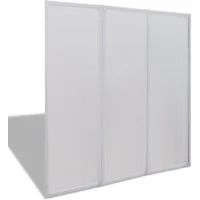 vidaXL Badewannenfaltwand, Badewannen Faltwand Duschabtrennung 141 x 132 cm