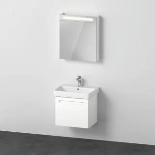 Duravit Duravit No.1 Möbelwaschtisch mit Waschtischunterbau und Spiegelschrank 600x450x2000 mm - N10 N10165L18180000