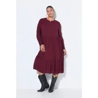 Studio Untold Jerseykleid Midikleid A-Linie Chiffon mit Glitzerstreifen