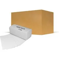 Professional Comfy Clean Papierhandtuch Papierhandtücher 25 x 21 ca. 4000 Blätter, 2-lagig weiß (4000-St)