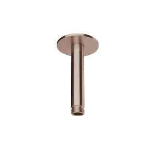 Herzbach spa ix pvd deckenarm 100 rosette 70 rund copper, Copper Steel, 21.964810.1.39 21.964810.1.39
