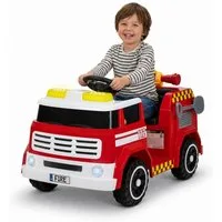 Actionbikes Motors Elektro-Kinderauto Kinder Elektro Feuerwehrauto LF112, Feuerwehrauto mit Spritzanlage, Sirene, Sprechanlage, Einsatzlicht
