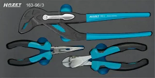HAZET Zangen-Satz Einlage 3-teilig - 163-96/3