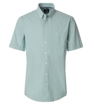 CASAMODA - Casual Fit: Kurzarm Freizeithemd grün - Gr. - L
