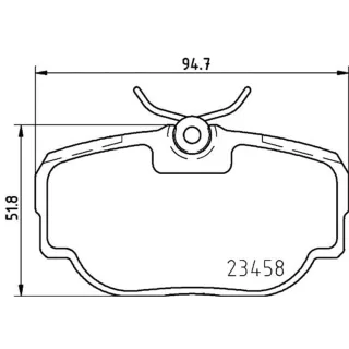 Hella Bremsbel?ge hinten Land Rover Discovery Range 8DB355009-541