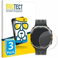 BROTECT Displayschutzglas Folie für Samsung Galaxy Watch Ultra (47 mm), 3 Stück, Schutzfolie Glas Panzer Display Schutz klar