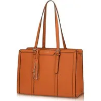 TAN.TOMI Aktentasche Damen Shopper Große Business Handtasche Gross Laptop Tasche, 15.6 Zoll Notebooktasche mit 3 Fächern für Büro Arbeit Schule