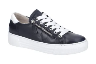 Gabor 86.465.66 Damen sportliche Halbschuhe blau/wei? comfort-Frottee-Futter