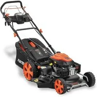 FUXTEC Benzinrasenmäher FX-RM5396esPro, 52,5 cm Schnittbreite, 53 cm Schnittbreite, 70 L Fangkorb, 4in1, Auto-Choke, E-Start, 5,3 PS