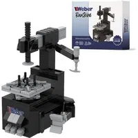 Weber GmbH Bausteine Reifenmontiermaschine Werkstatt Garage ab 6 Spielbausteine, (Packung, 188 St), Werkstatt-Bausatz – realistisches Modell