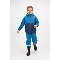 TROLLKIDS Regen- und Matschhose Kids Odda Rain Set XT (2-tlg) für Kinder und Jugendliche, 2-teiliges Set, aus Polyester gefertigt