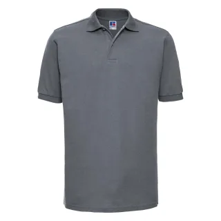 Russell Herren Ripp Polo-Shirt, Kurzarm (Grau)