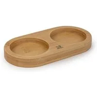 PEUGEOT Gewürzmühle Menage LINEA Bambus Natur 17cm Gewürzmühlen Untersetzer Holz Manuell