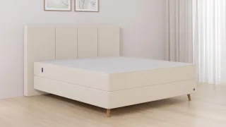 BRUNO Boxspringbett Premium 240x200cm in Beige | Matratzen-Härtegrad: Links H2 / Rechts H2 | mehrfach ausgezeichnet in Design & Qualität