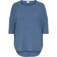 ONLY CARMAKOMA 3/4-Arm-Shirt CARLAMOUR 3/4 TOP JRS NOOS Materialmix, loose fit
